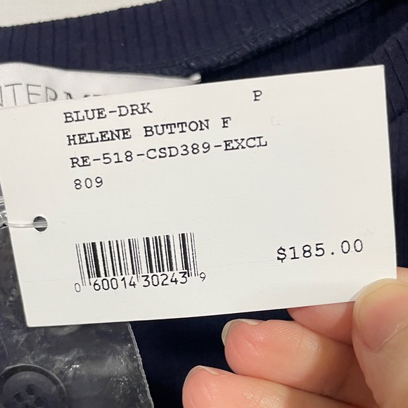 NWT Intermix Helene button dress Black Long Sleeve Dress - Picture 4 of 6